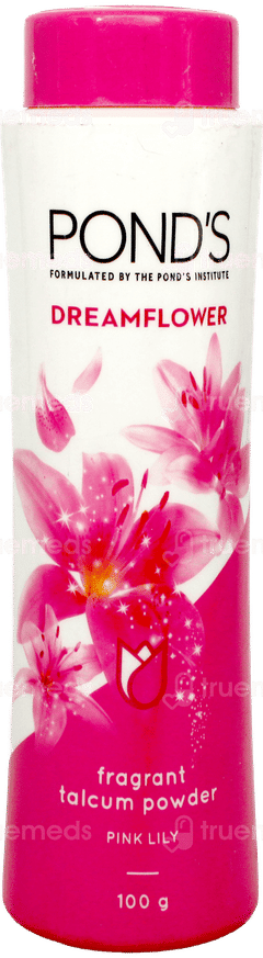 Ponds Dreamflower Pink Lily Fragrant Talcum Powder 100Gm